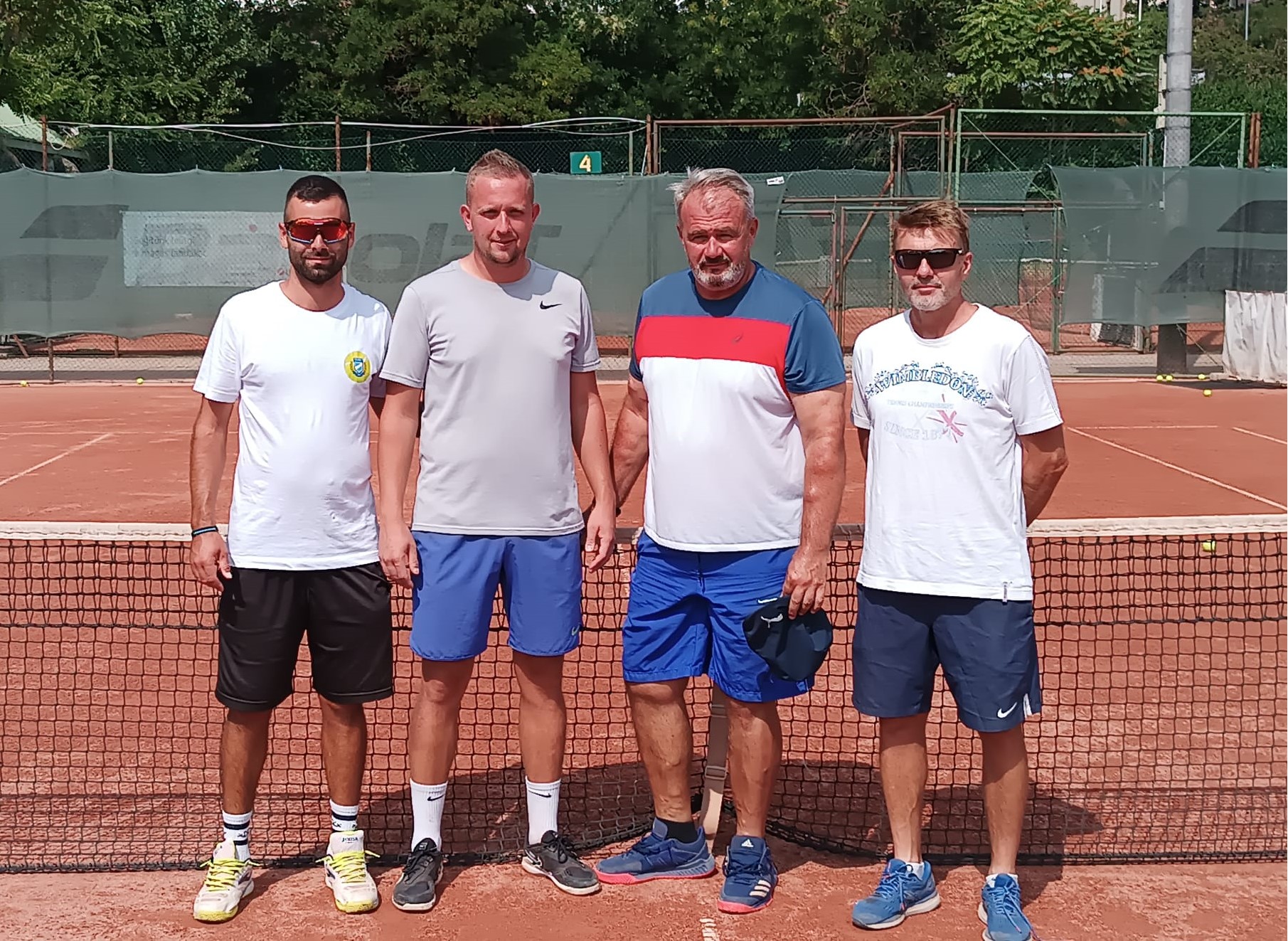 Az MTK teniszsuli mesterei: Mátyás  Bence,  Dancs Márk, Nagy Gyula és István László (balról jobbra)