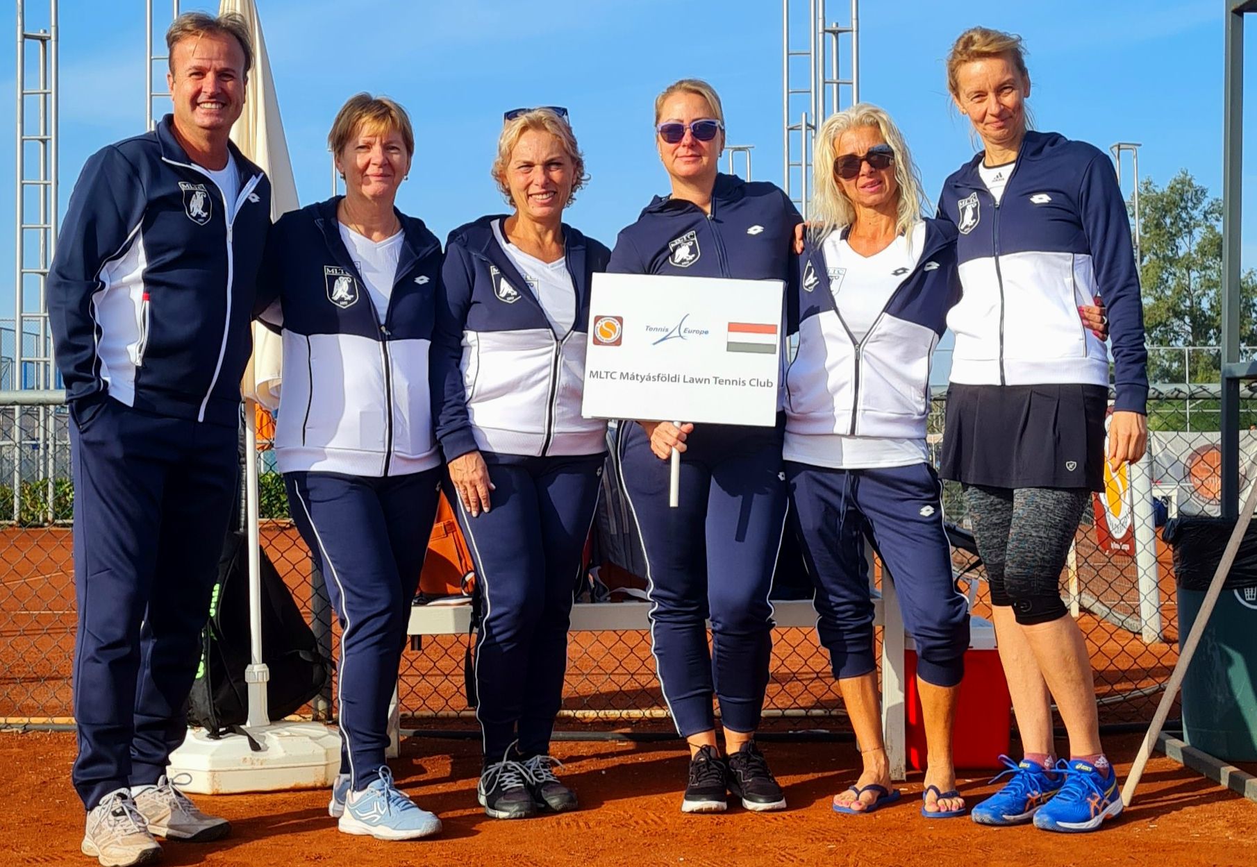 Az MLTC női 45+ csapata a 2023-as Európa-bajnokságon, a törökországi Belek pályáján