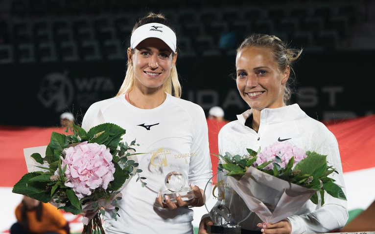 Bondár Anna és Kimberley Zimmermann - Fotó: huntennis.hu