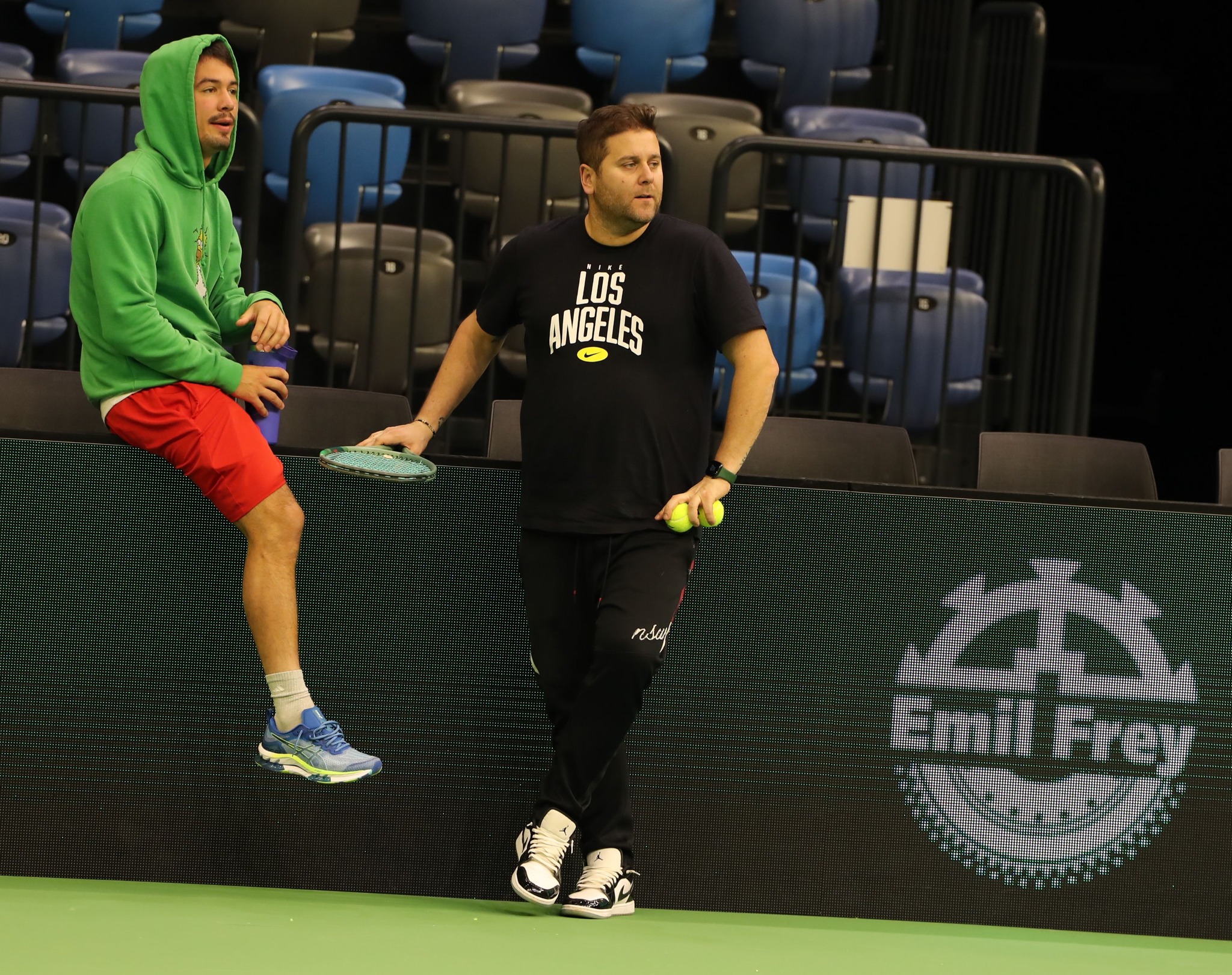 Füle Mátyás (balról) is a Davis-kupa csapat tagja volt Tatabányán, így gördülékeny volt a közös munka