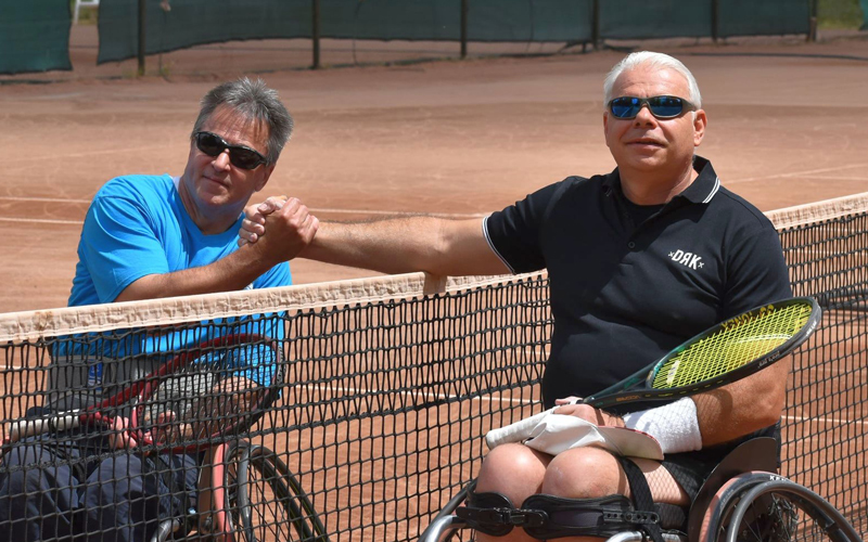 Mézes János és Lelik Ferenc - Fotók: Hungarian Wheelchair Tennis